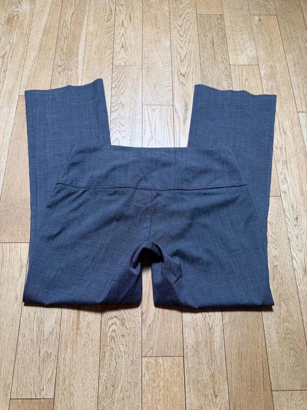 Y2K Grey Pleated Low Rise Trousers Pants